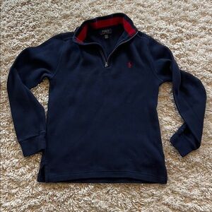 Polo Ralph Lauren Navy 3/4 Pullover